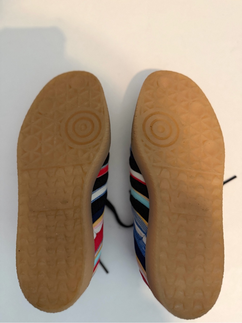 RARE!! ADIDAS Samba X KSENIA SCHNAIDER Multi Colour Striped Sneakers Size 7 - Picture 7 of 8